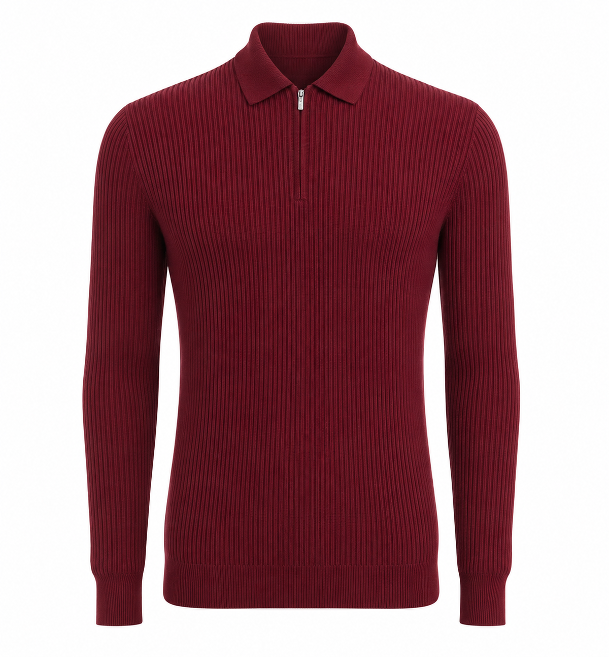 Rotes Strick-Sweatshirt