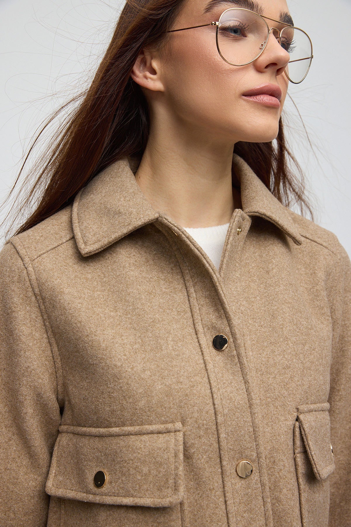 Kurze Jacke mit Taschen