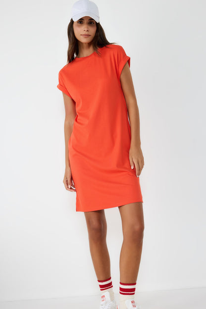 Basic-Kleid mit kurzen Ärmeln