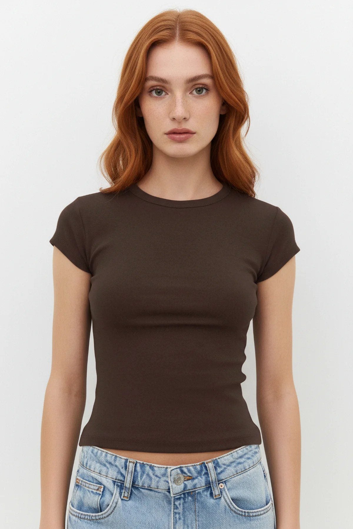 Kurzarm Basic T-Shirt
