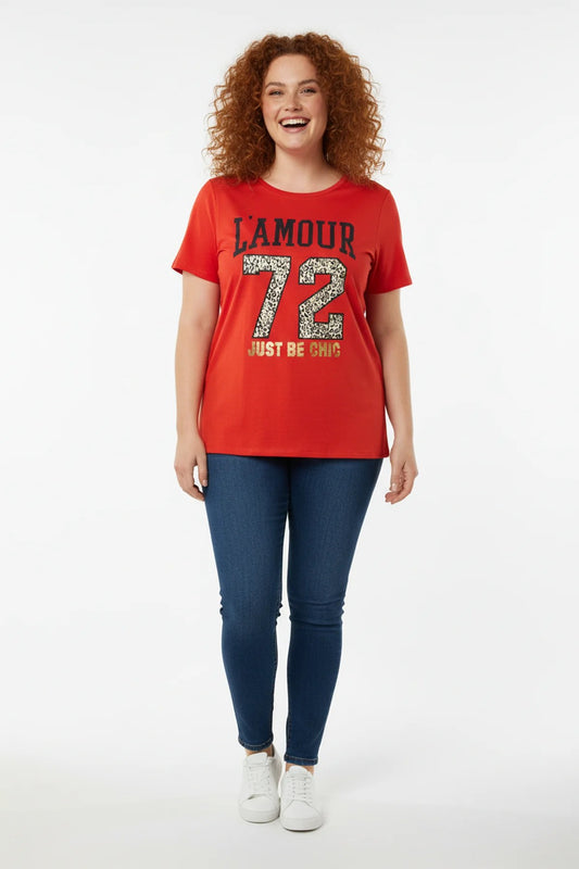 Kurzärmeliges bedrucktes T-Shirt