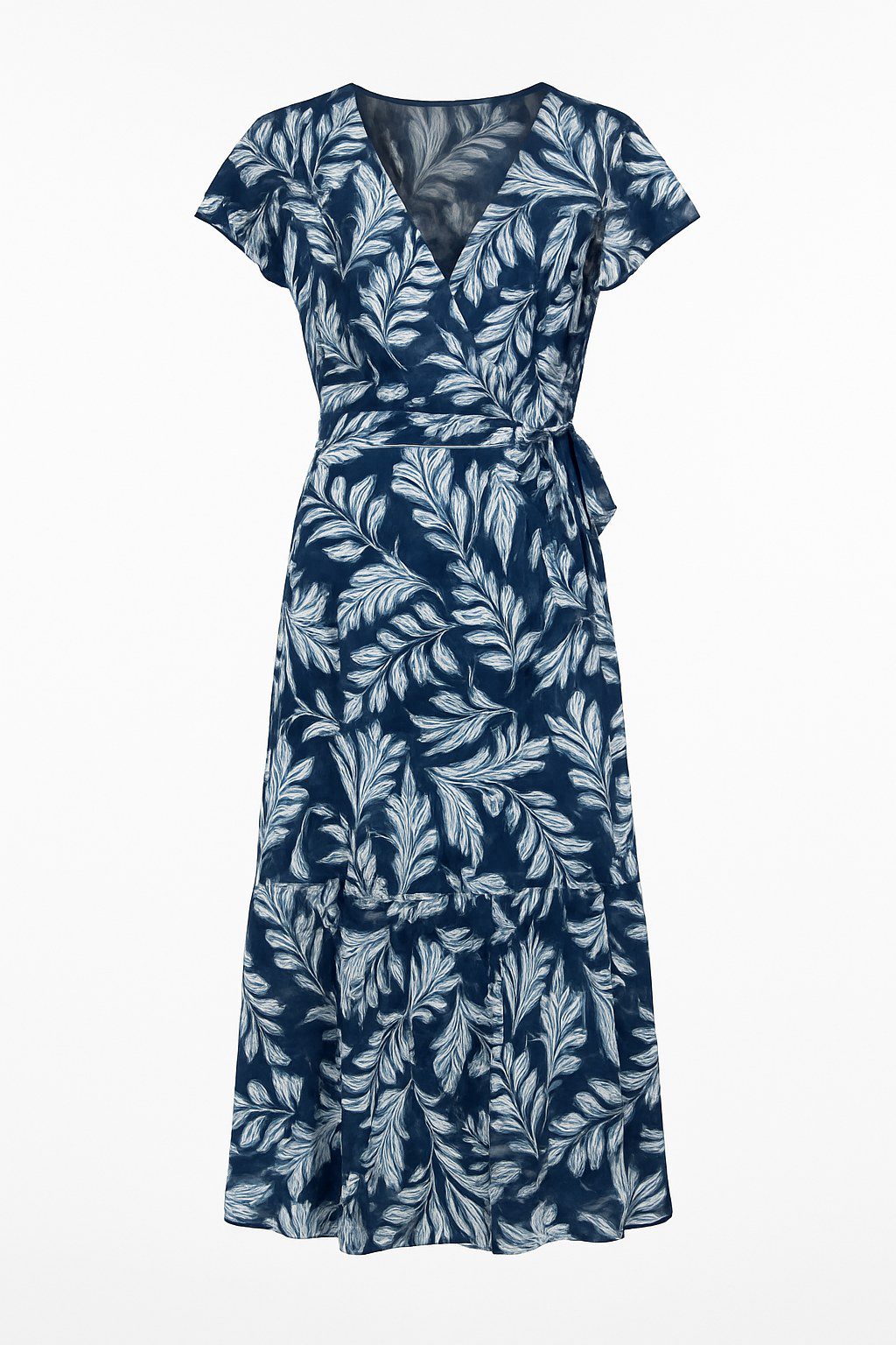 Kurzarm Midi Kleid