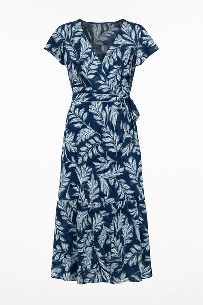 Kurzarm Midi Kleid