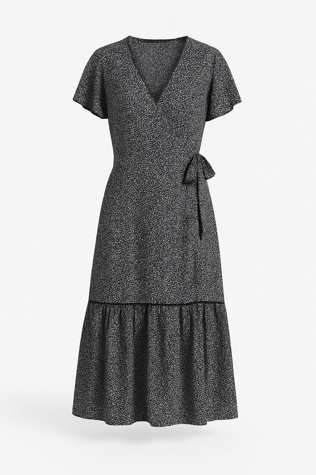 Kurzarm Midi Kleid