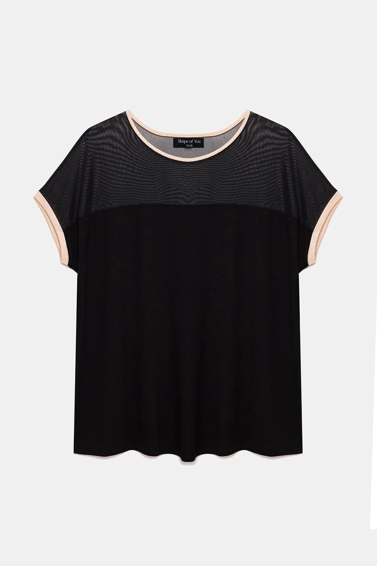 Kurzärmeliges, locker sitzendes T-Shirt