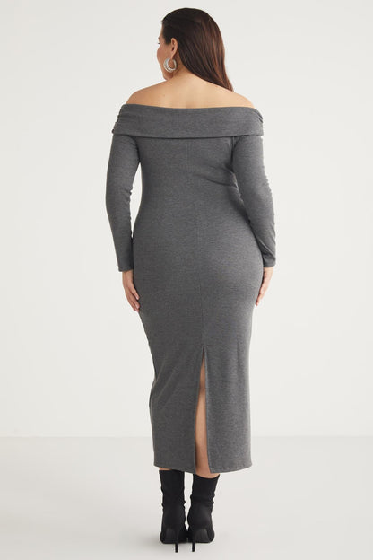 KIZUKIBB Große Größen Strickkleid