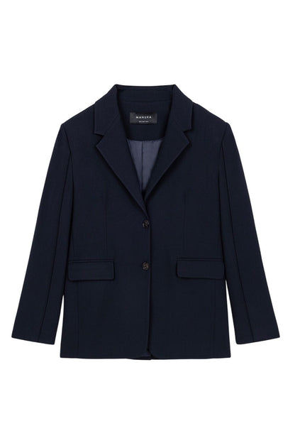 Blazerjacke in klassischer Passform, schwarz