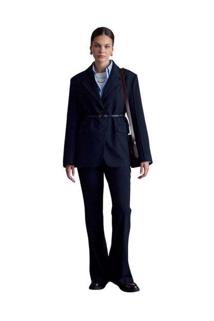 Blazerjacke in klassischer Passform, schwarz