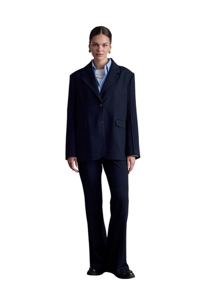 Blazerjacke in klassischer Passform, schwarz