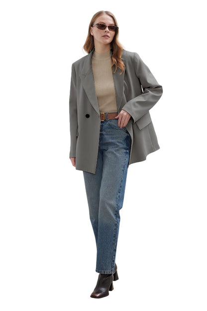Klassischer Blazer in Dunkelbraun