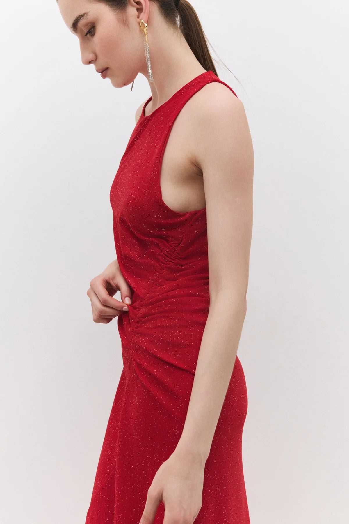 Ärmelloses Maxikleid