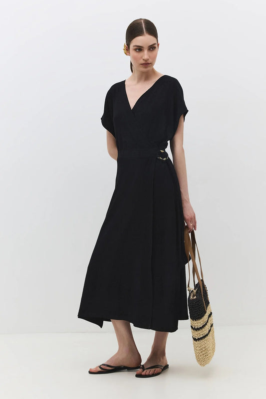 Kleid mit V-Ausschnitt