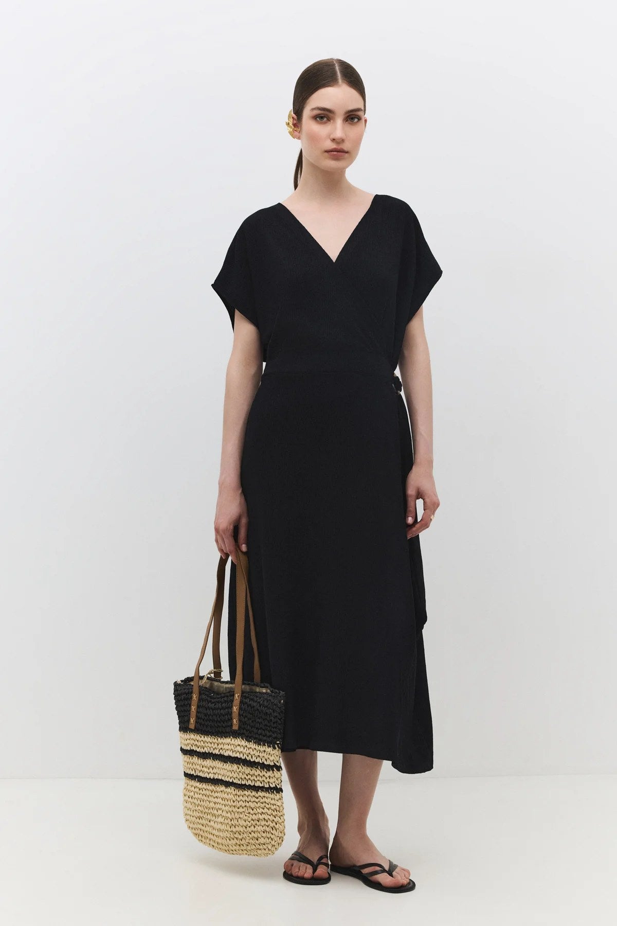 Kleid mit V-Ausschnitt