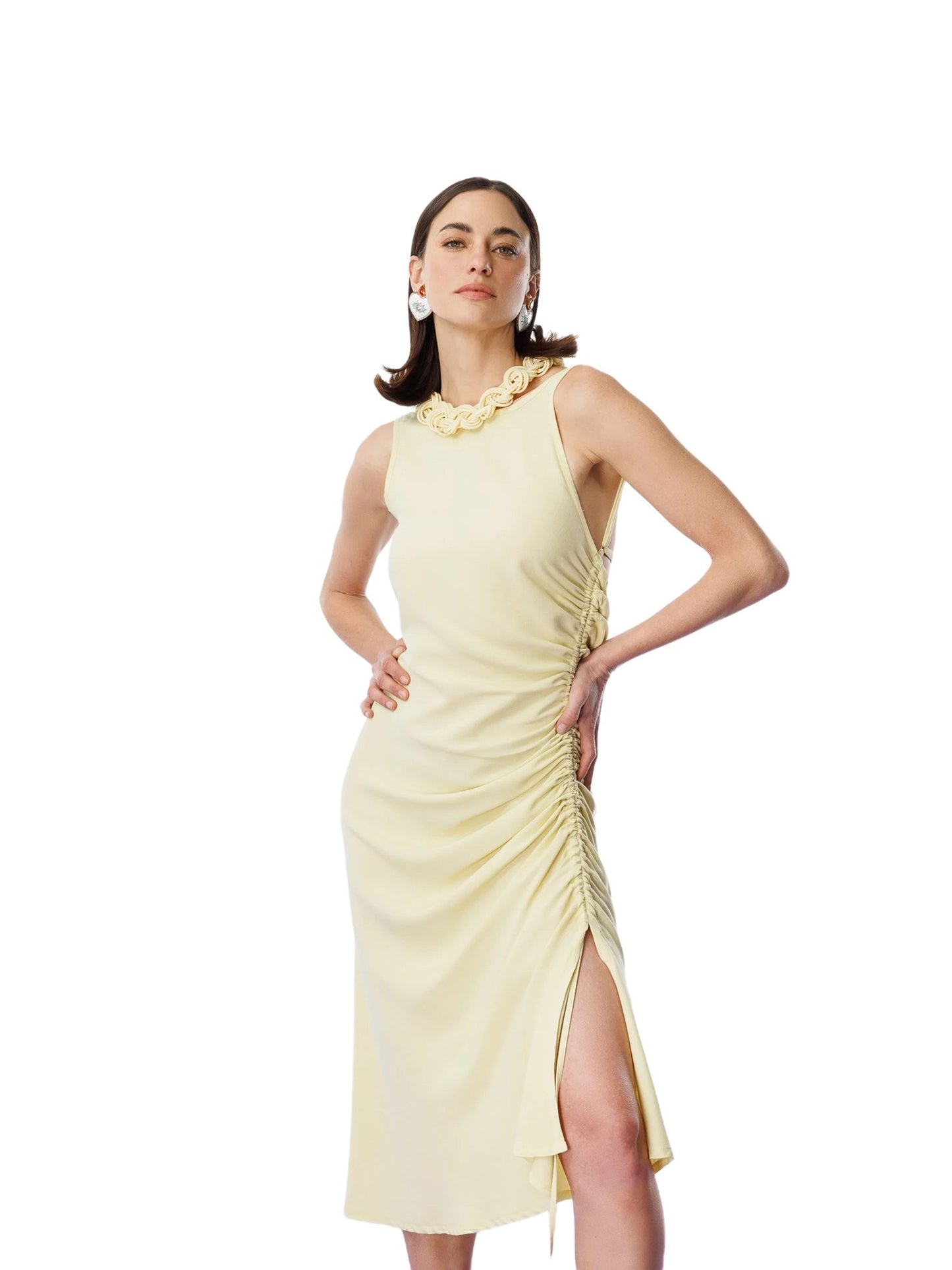 Ärmelloses Midikleid