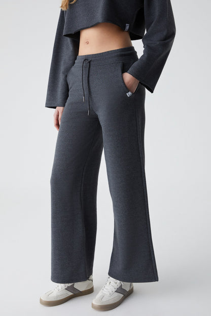 KLIOS Damen Weites Slim-Trainingsanzug-Set