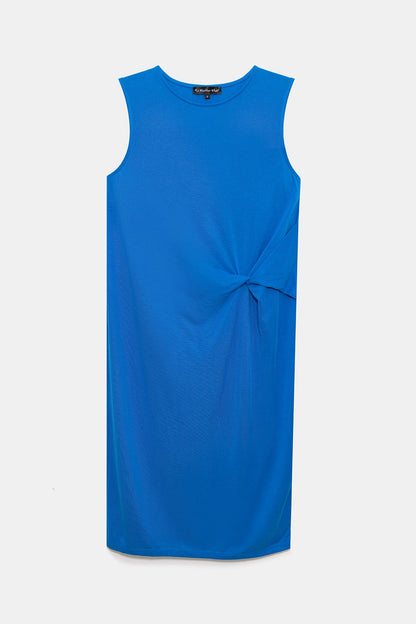 Ärmelloses Kleid mit Rundhalsausschnitt