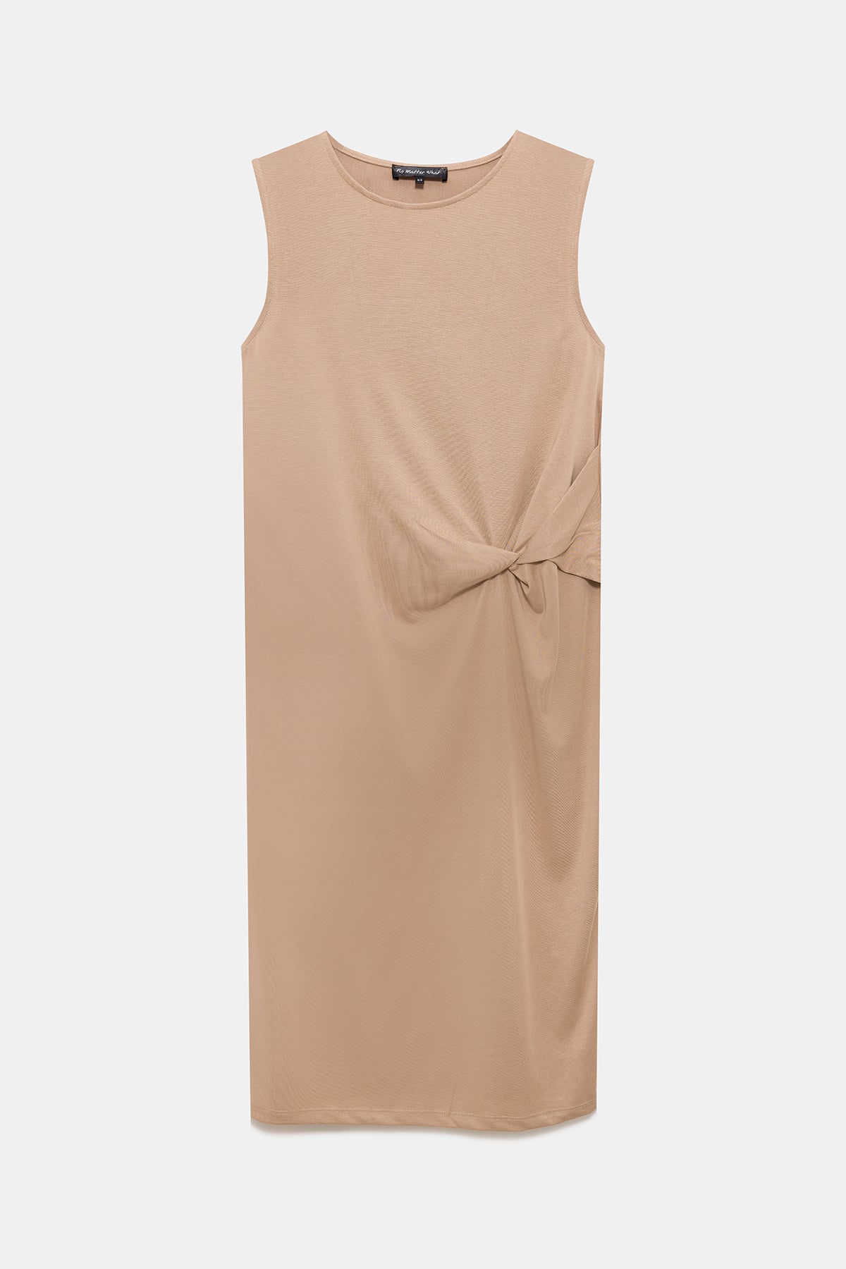 Ärmelloses Midikleid mit Rundhalsausschnitt