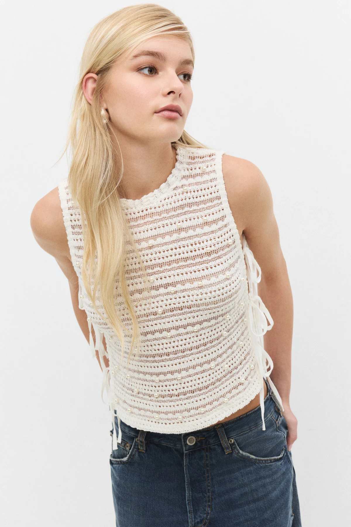 Ärmellose Bluse