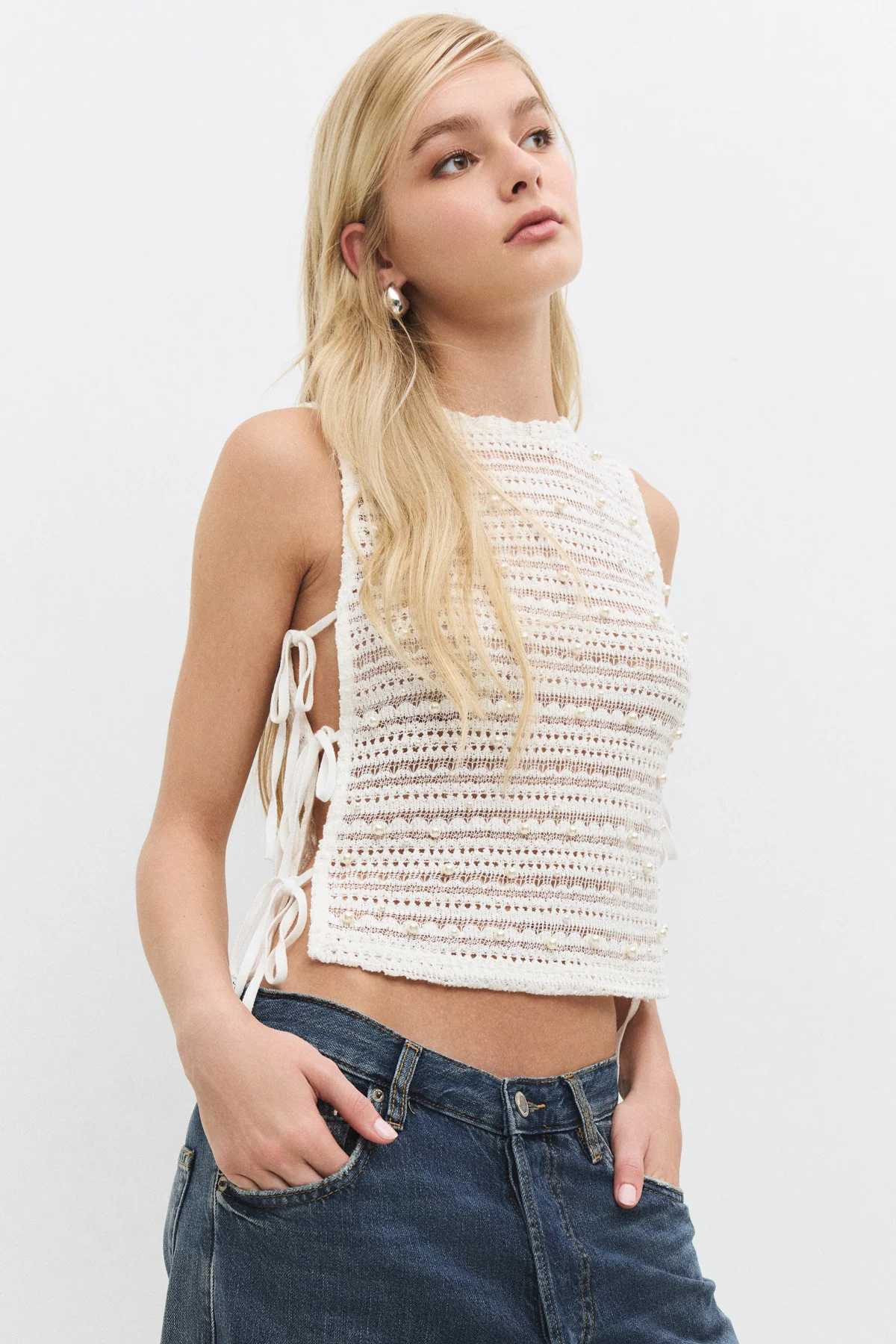 Ärmellose Bluse
