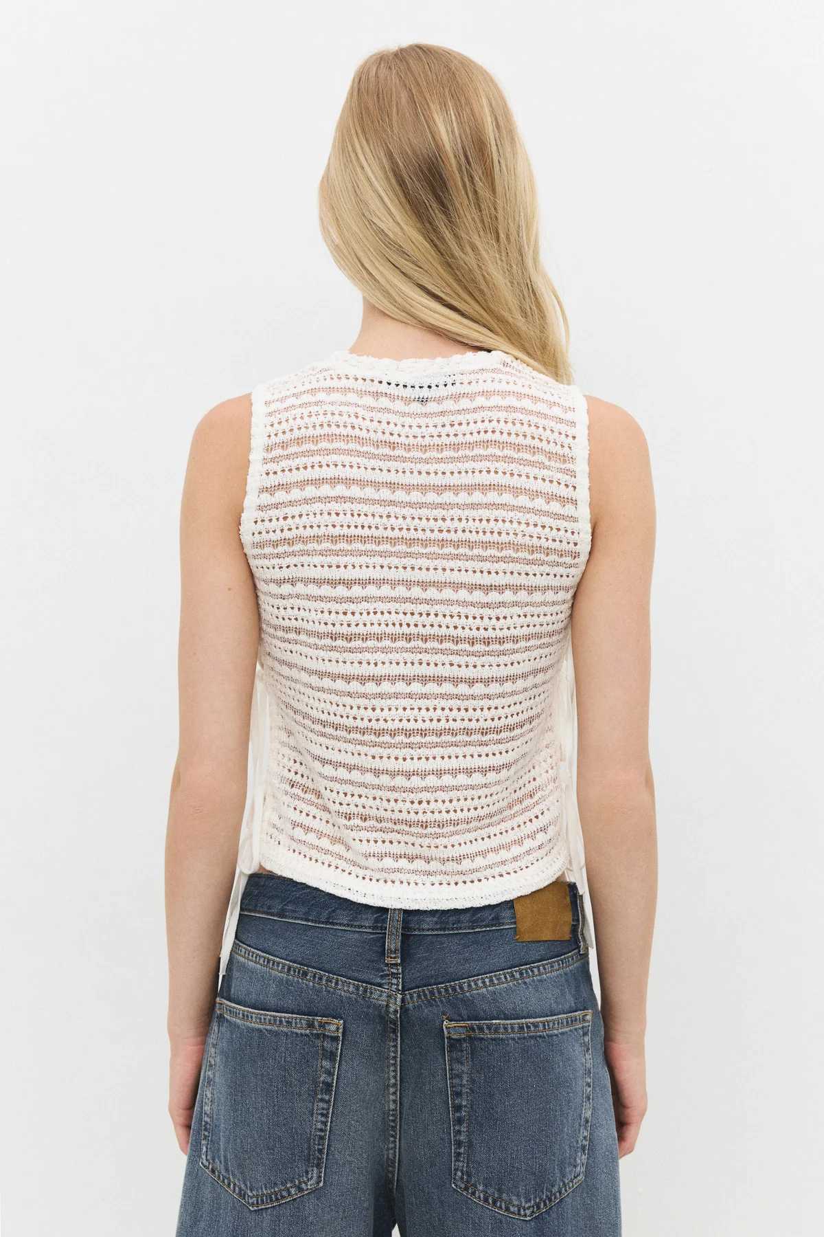 Ärmellose Bluse