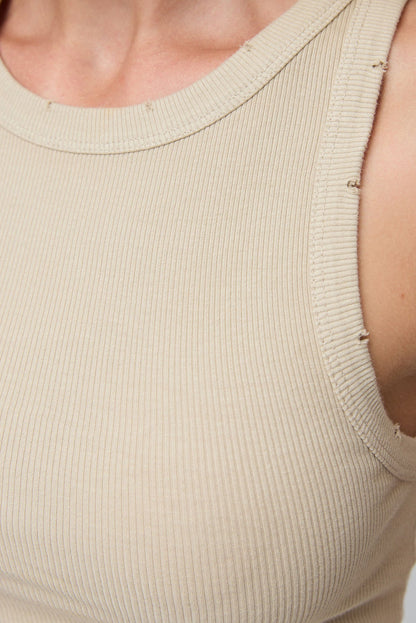 Ärmellose Crop-Bluse