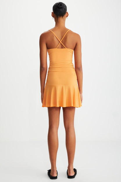KORALIA Damen Trägerkleid ausgestellt