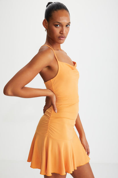 KORALIA Damen Trägerkleid ausgestellt