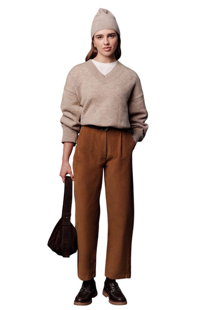 Kordhose Baggy in Rostfarbe