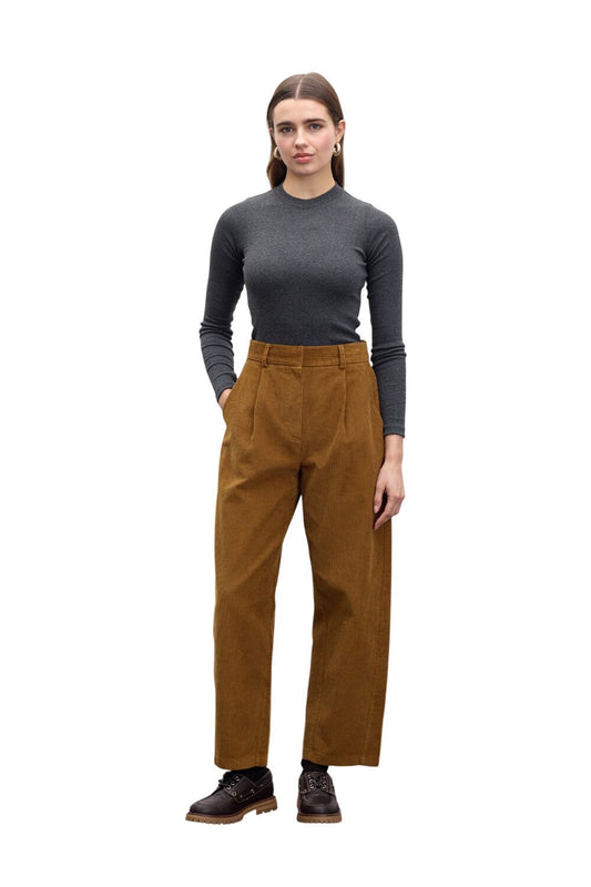 Kordhose Baggy in Rostfarbe