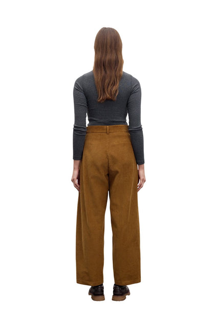 Kordhose Baggy in Rostfarbe