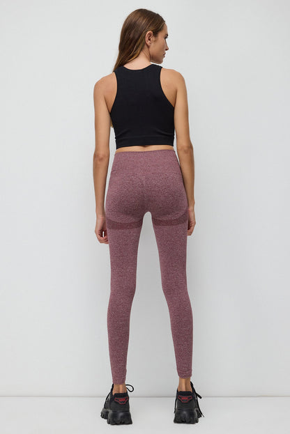 Nahtlose Sportleggings mit hohem Bund