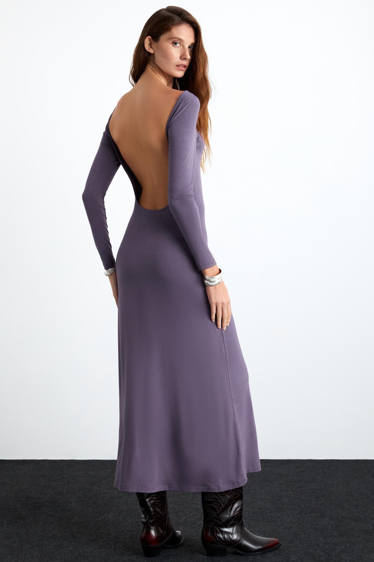KRIZIA Damen Viskose Maxikleid