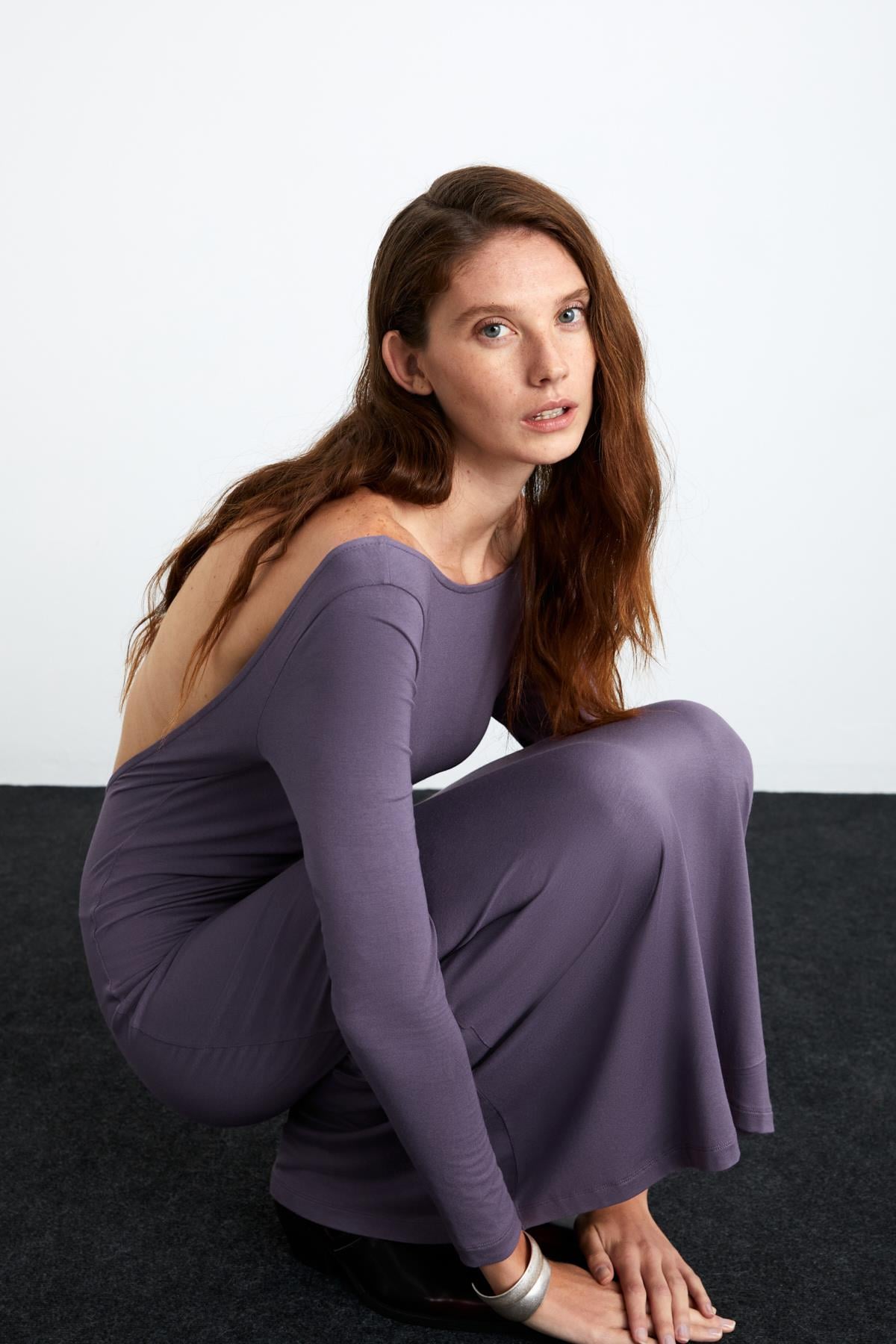 KRIZIA Damen Viskose Maxikleid