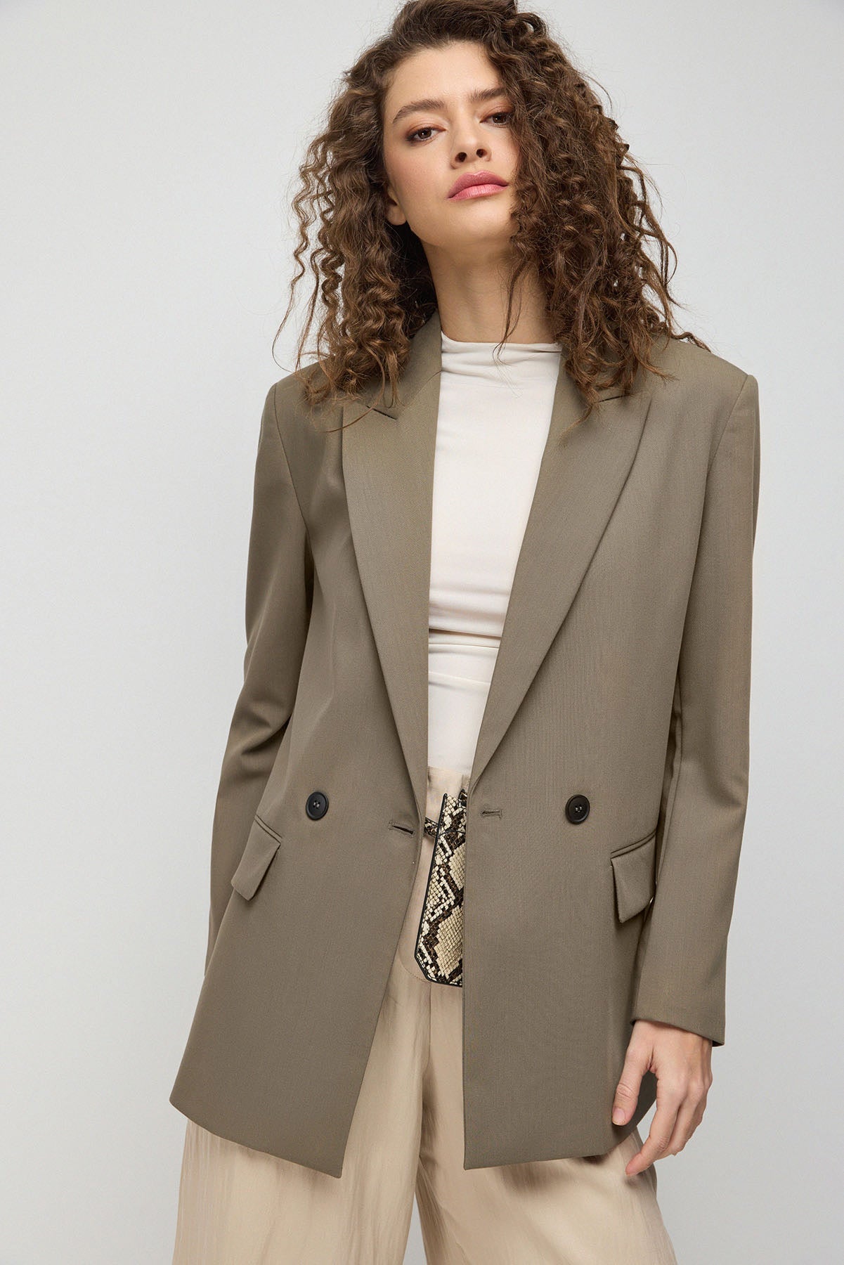 Zweireihiger Oversize-Blazer