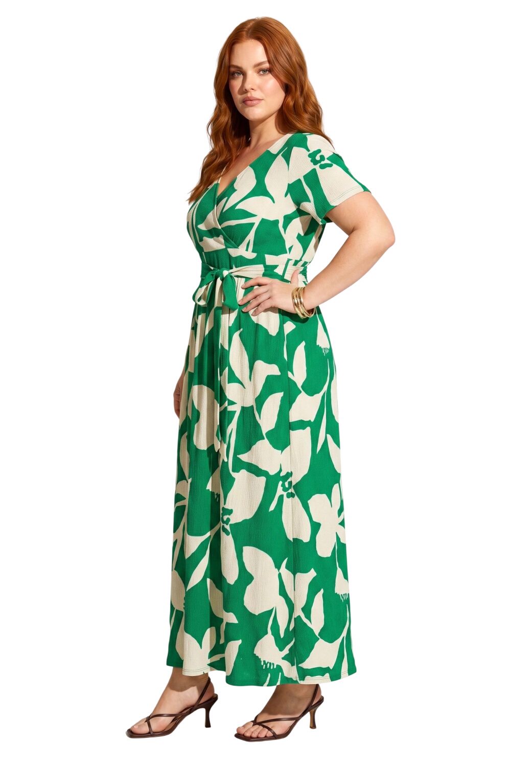 Muster Maxi Kleid im Relaxed Fit