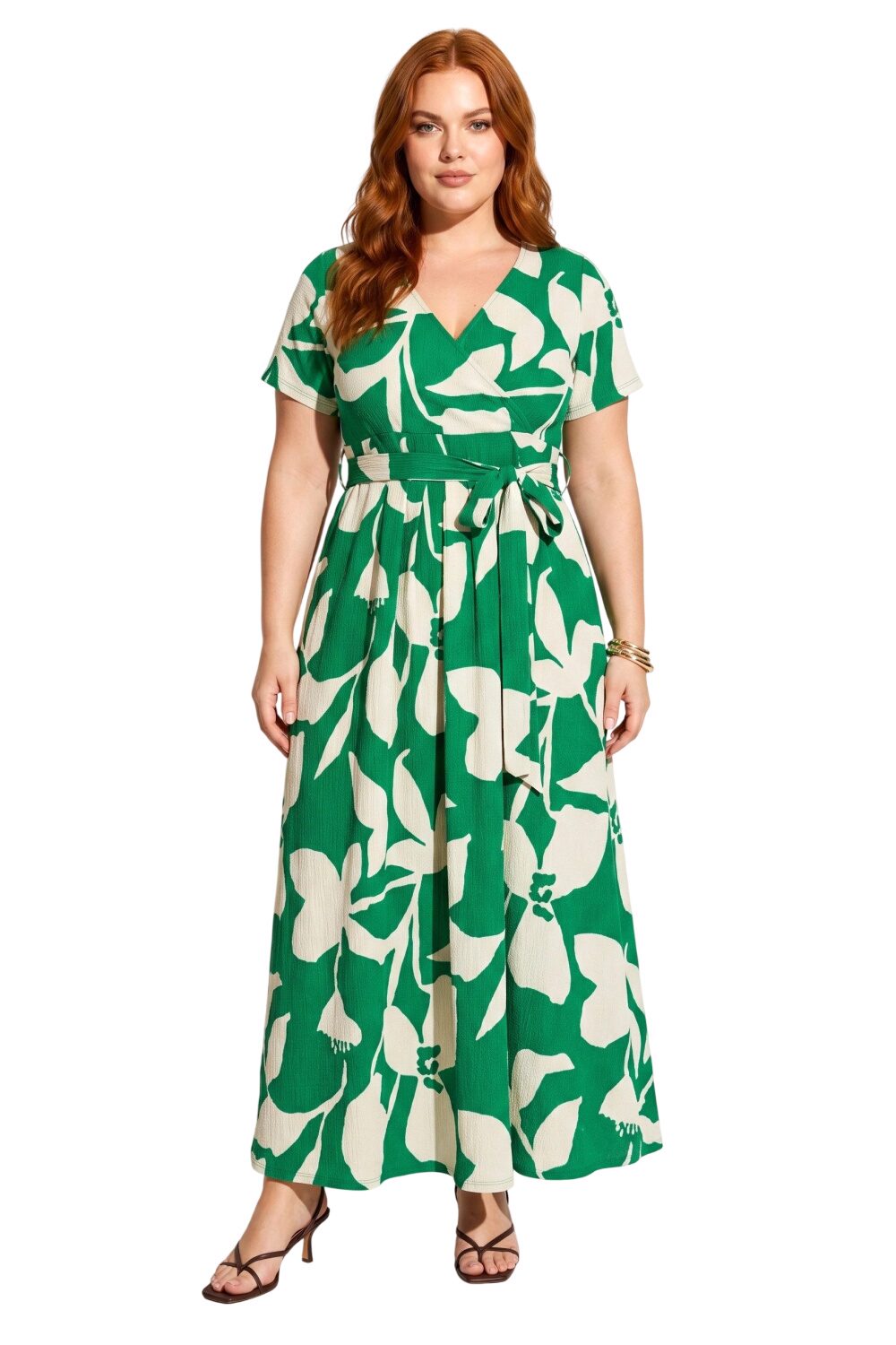Muster Maxi Kleid im Relaxed Fit