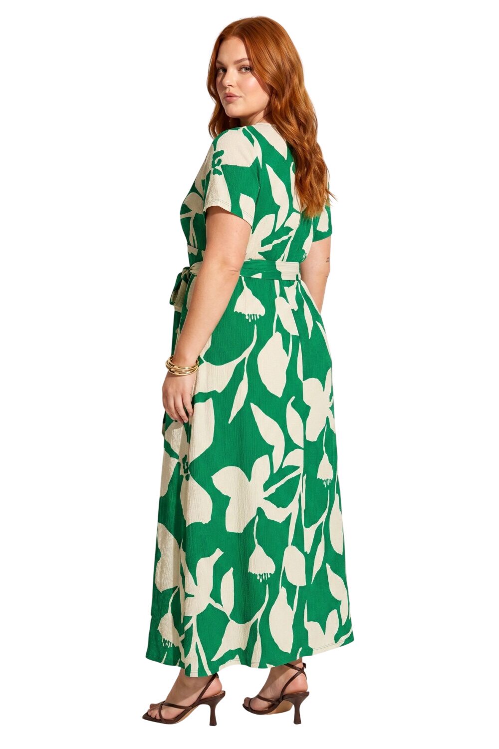 Muster Maxi Kleid im Relaxed Fit
