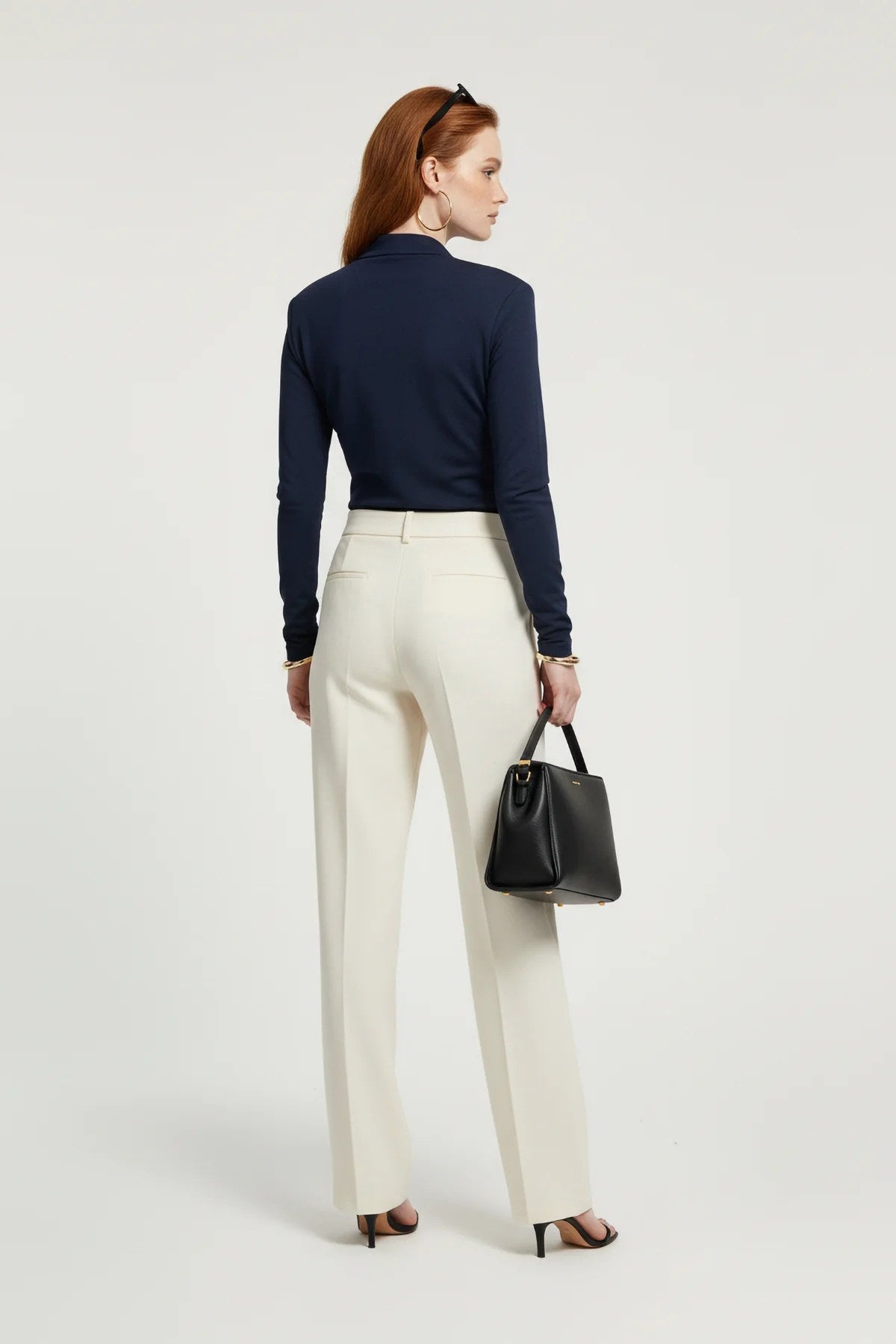 Langarm Snap Bodysuit mit Kragen
