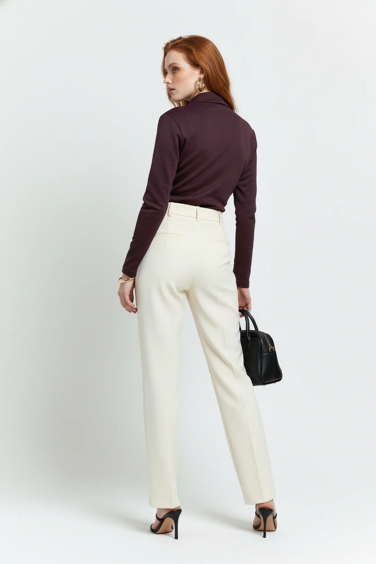 Langarm Snap Bodysuit mit Kragen