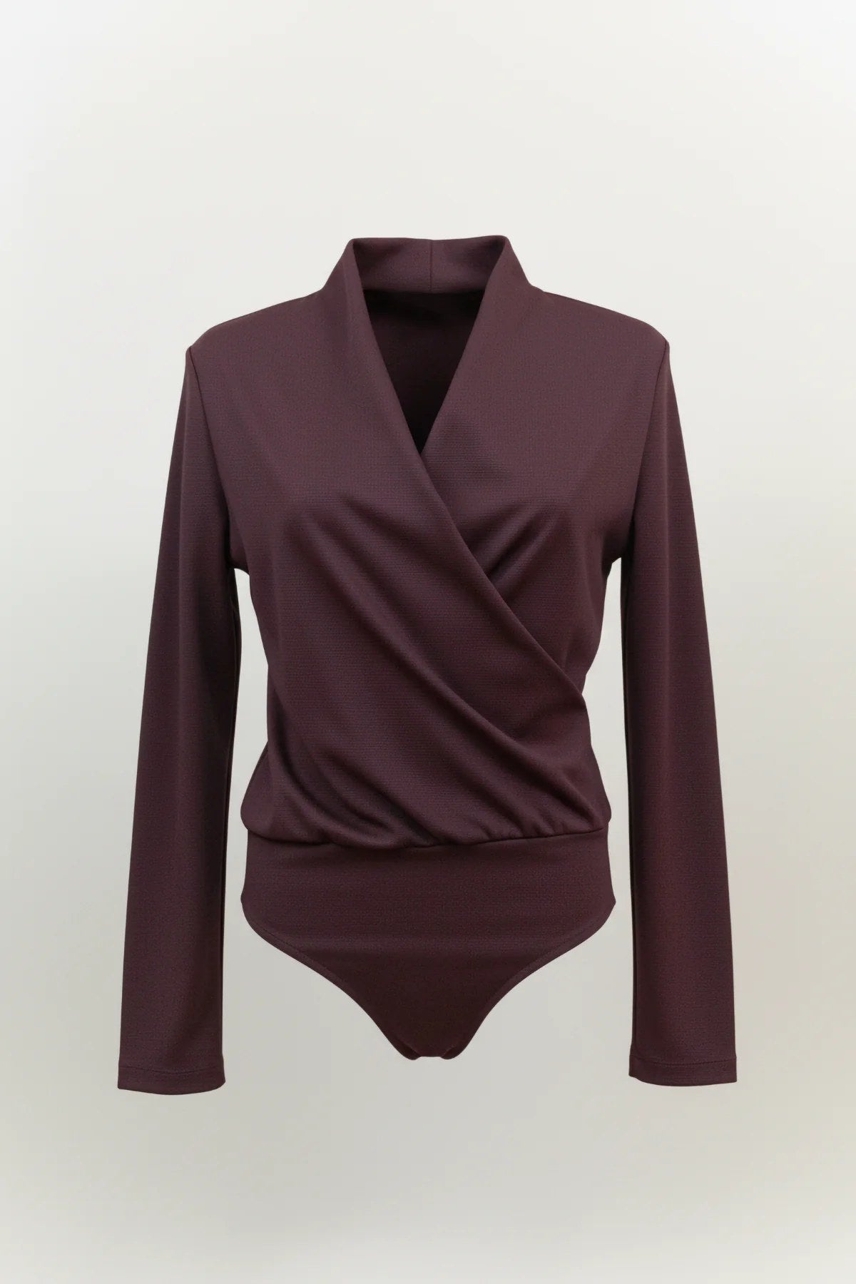 Langarm Snap Bodysuit mit Kragen