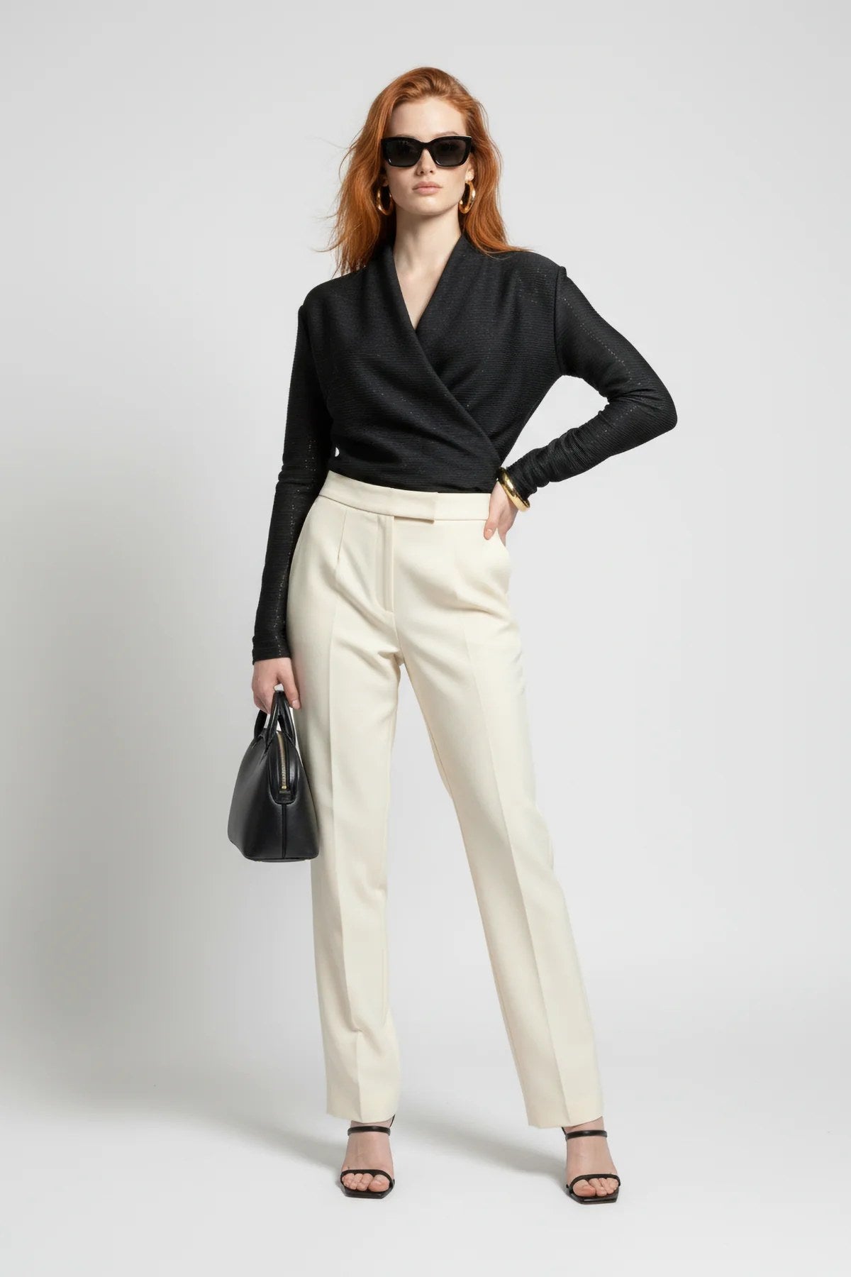 Langarm Snap Bodysuit mit Kragen