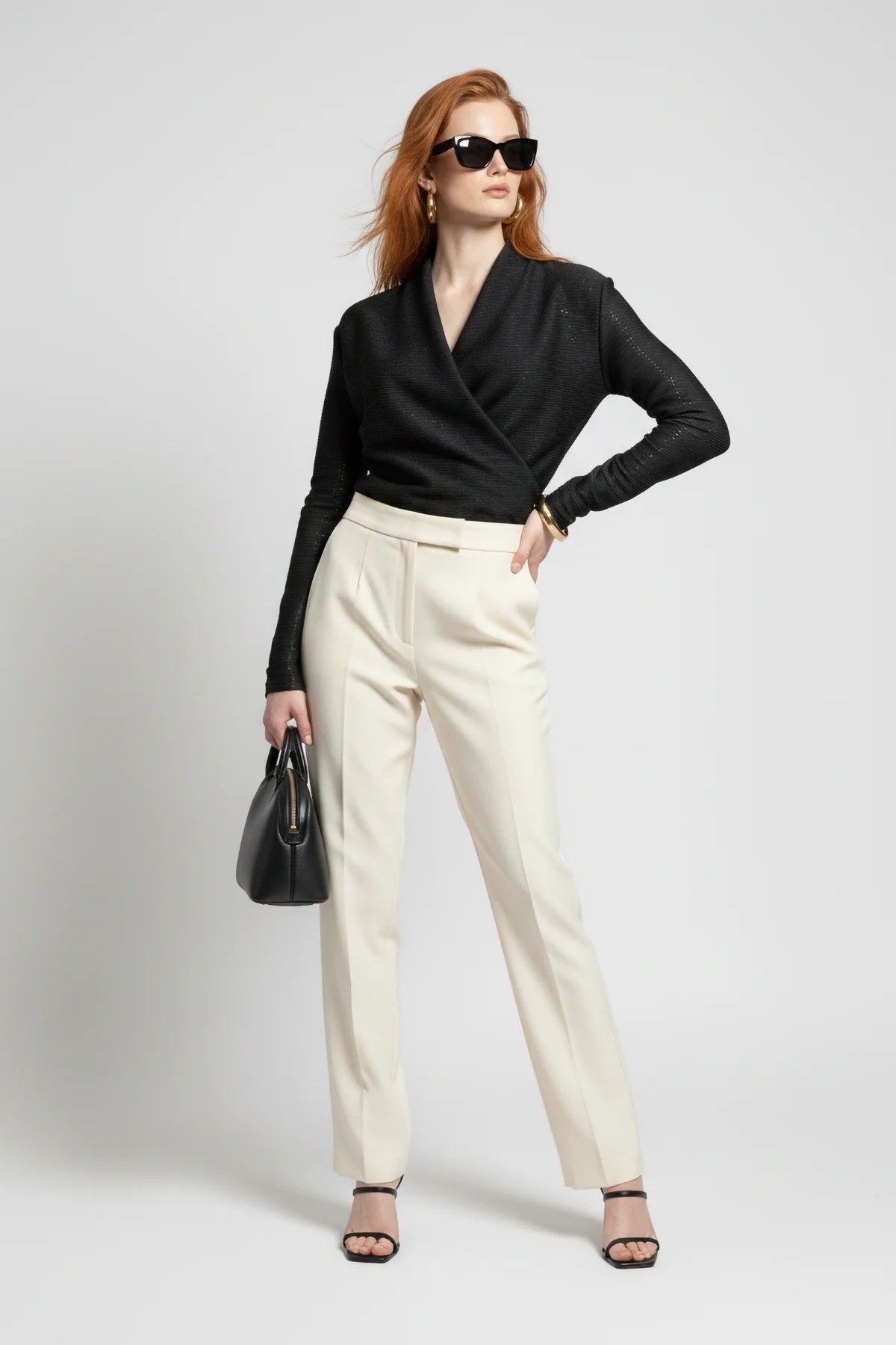 Langarm Snap Bodysuit mit Kragen