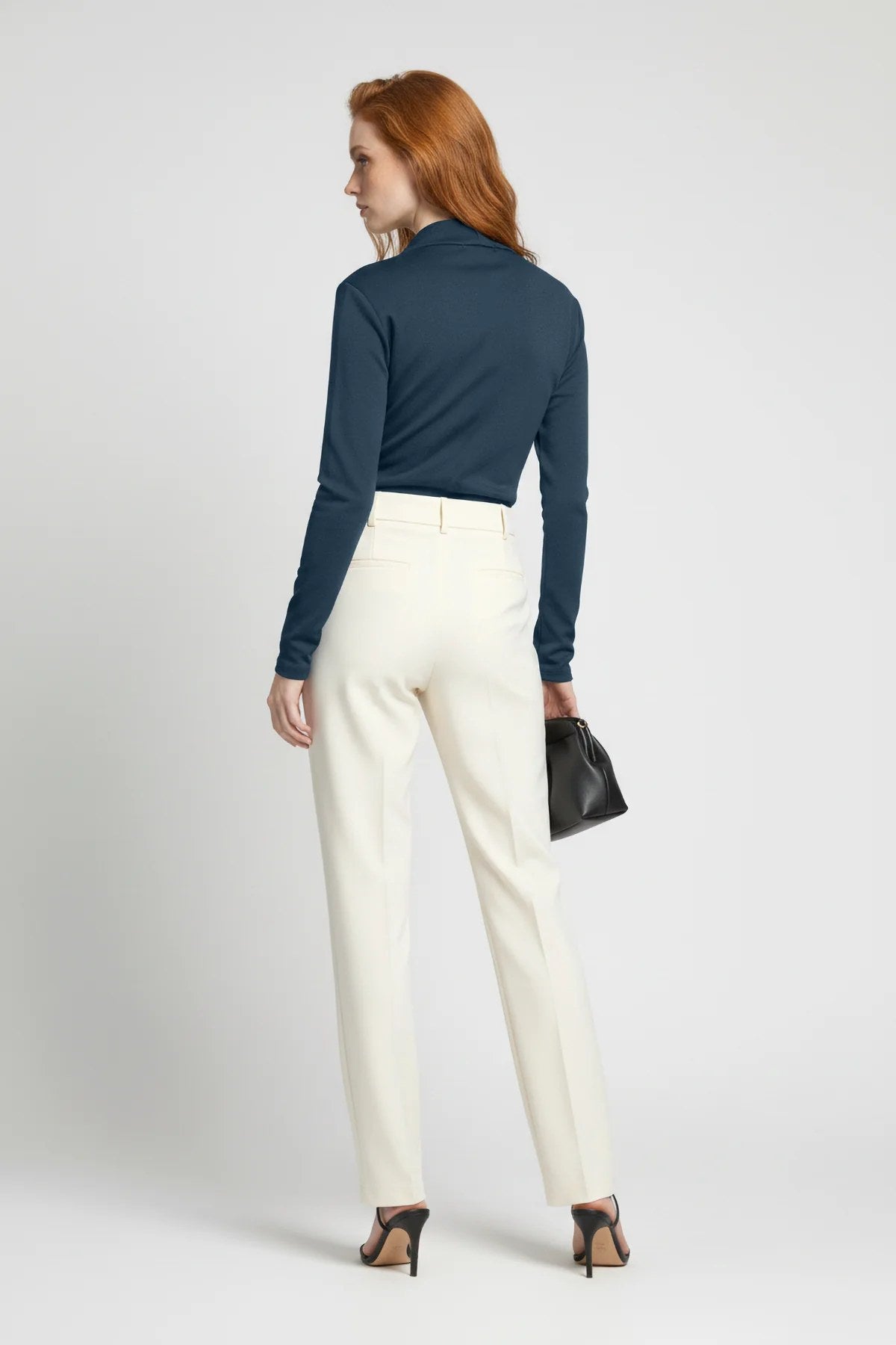 Langarm Snap Bodysuit mit Kragen
