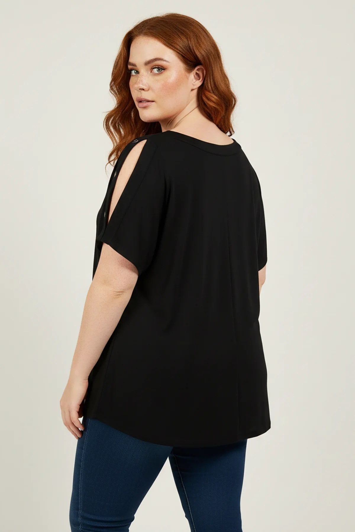 Bluse mit Ösen-Detail
