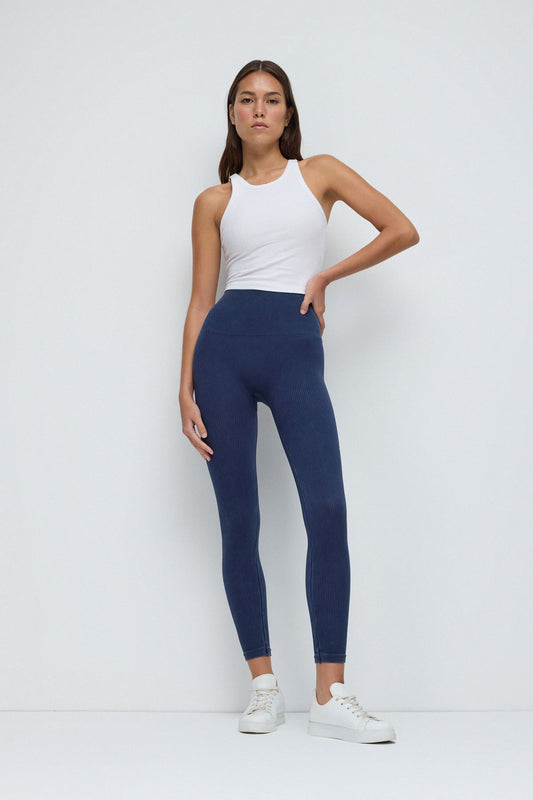 Stretch-Sportleggings mit hohem Bund
