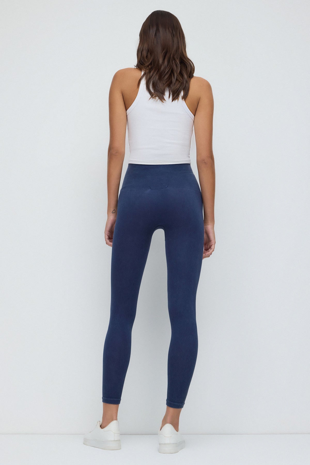 Stretch-Sportleggings mit hohem Bund