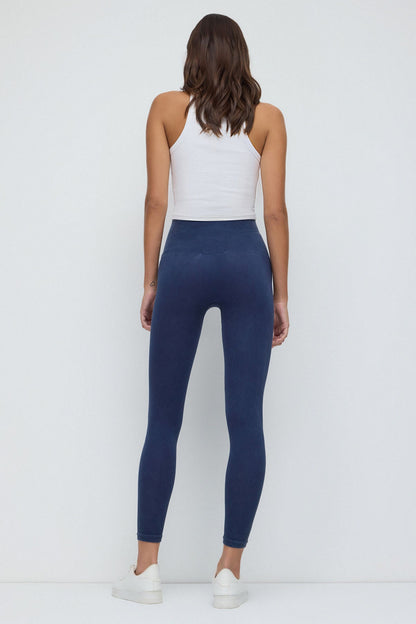 Stretch-Sportleggings mit hohem Bund