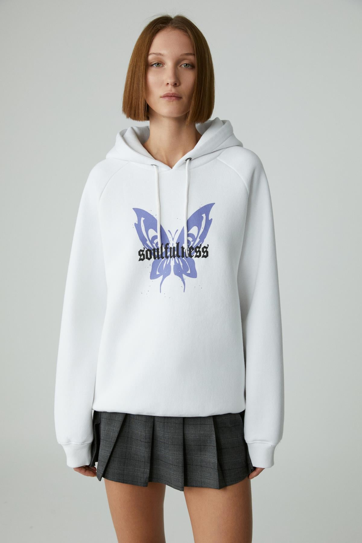 ETHIQUET LAMARI Oversize Hoodie Sweatshirt Weiß