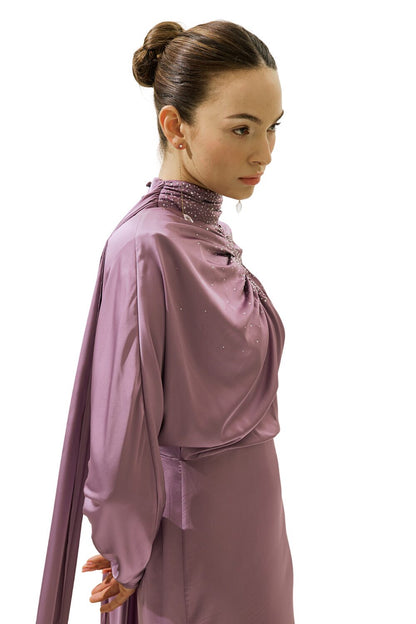 L'AMOUR VERZIERUNGENES ABENDKLEID, SCHWARZ