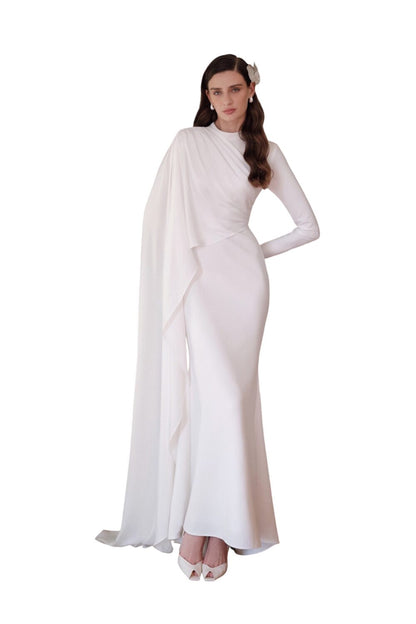 LANA CAPE ABENDKLEID SCHWARZ
